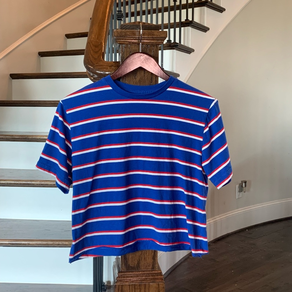 Juniors Oversized Crop Tee